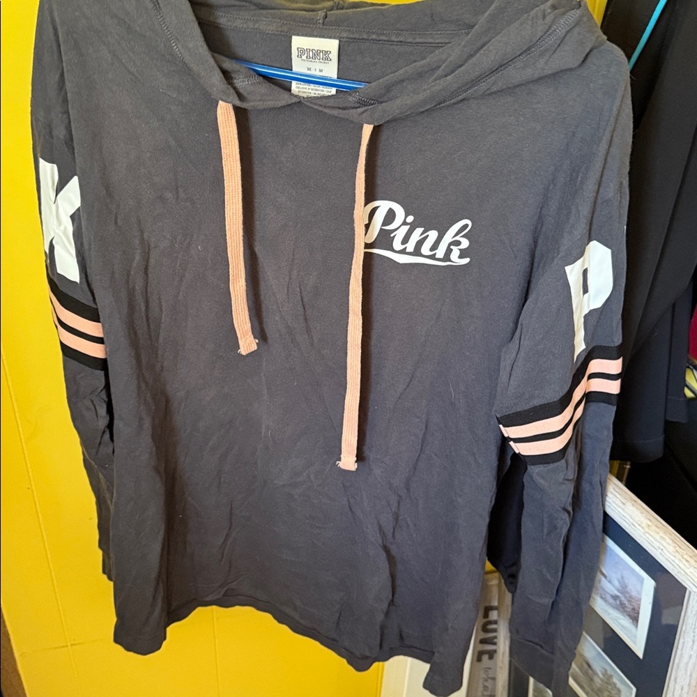 PINK Victoria's Secret Charcoal Hoodie